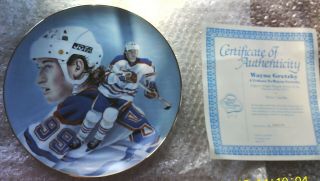 Wayne Gretzky 1984 Steve Csorba Collectors Porcelain Plate Oilers