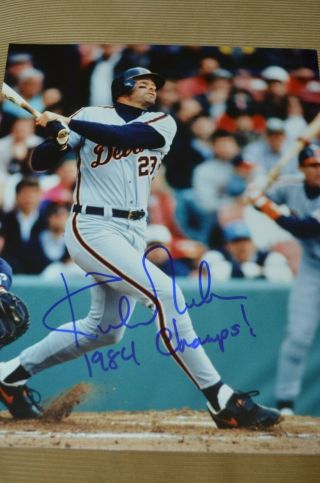 Kirk Gibson Autographed Signed 8x10 Photo Detroit Tigers W/ " 1984 Champs "