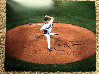 Rich Hill Signed Autographed 11x14 Photo Dodgers Pitcher