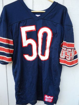 Chicago Bears Mike Singletary 50 Old School Football Jersey Size Medium