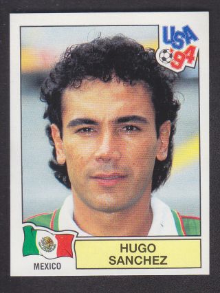 Panini - Usa 94 World Cup - 351 Hugo Sanchez - Mexico (green Back)