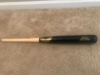 Austin Riley Atlanta Braves Game Cracked Baseball Bat Barrel