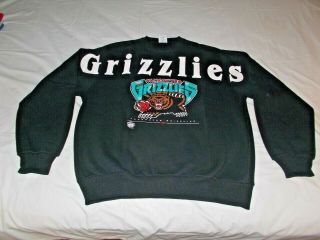 Vancouver Grizzlies Black Sweatshirt Shirt Adult Extra Large Xl