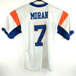 Blue Mountain State Football Jersey Alex Moran 7 Blue Orange Stitched Size L
