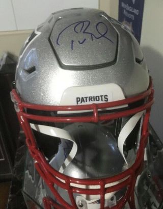 Tom Brady Autographed England Patriots Full Size Authentic Speed Flex Helmet