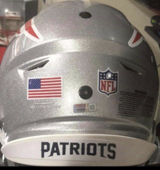Tom Brady Autographed England Patriots Full Size Authentic Speed Flex Helmet 5