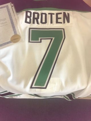 Neal Broten Game Used/worn Minnesota North Stars Jersey 92/93 Olympic Hero