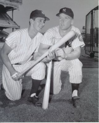 Mickey Mantle And Billy Martin 8x10 Photo York Yankees