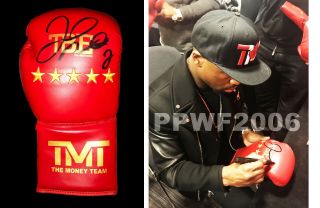 Floyd Mayweather Jr Hand Signed Autographed Boxing Glove With Exact Pic Proof 2