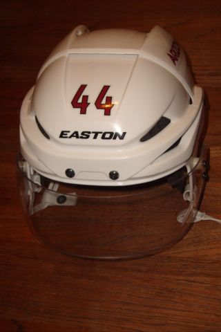 Arizona Coyotes Kevin Connauton Game - Worn Easton E400 Helmet (2015 - 16 Season)