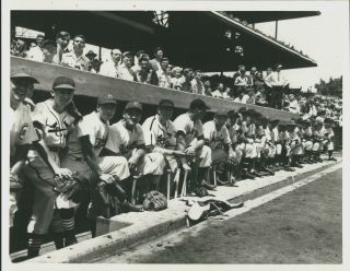 Later Printing Photo 1947 National League All Star Players At Wrigley Field