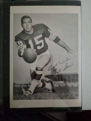 Green Bay Packers Bart Starr Autographed Photo