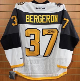 Patrice Bergeron Boston Bruins Signed Autographed 2016 Nhl All - Star Jersey