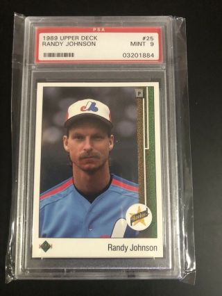 1989 Upper Deck Randy Johnson Montreal Expos 25 Baseball Card
