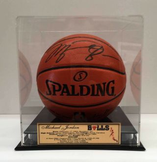 Michael Jordan Signed Full Size Spalding Basketball Autographed