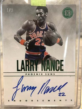 2018 - 19 Panini Encased Endorsements Larry Nance 1/5 Phoenix Suns