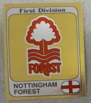 Nottingham Forest Panini 