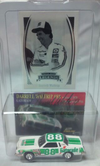 Darrell Waltrip Autograph 1979 Gatorade Card & 1/64 88 Diecast Legends Nascar