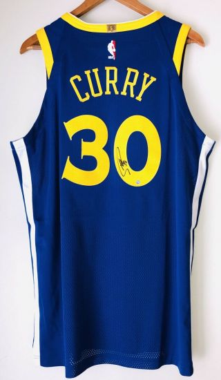 Stephen Curry Autograph Nike Aeroswift Authentic Warriors Signed Jersey Steiner