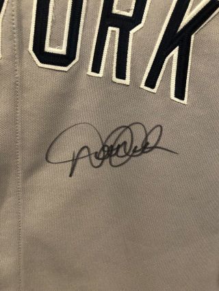 Derek Jeter Autographed Yankees Away Jersey Jsa