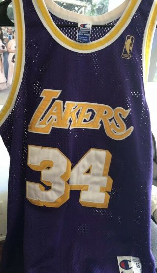 Champion Authentic Jersey 48 (los Angeles Lakers - Shaquille O’neal)