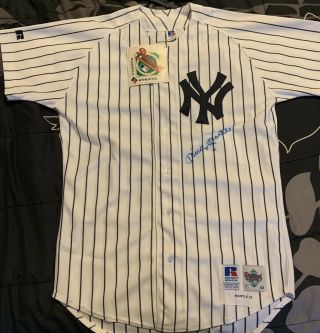 Mickey Mantle Signed Jersey Yankees