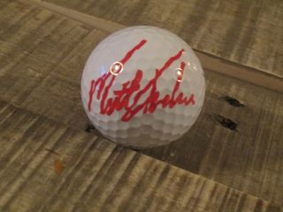 Matt Kuchar Signed Titleist Pro V1 Golf Ball Pga Open Masters Championship Flag
