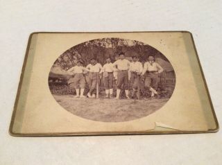 1800’s Baseball Photo.  Cabinet Card.  Native American/mexican Player.  See Photos