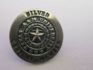 Texas A&M University Sterling Silver Silver Century Member Pin 4