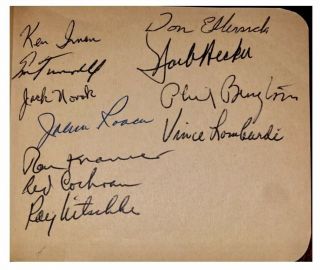 1961 Packers Champions Team Signed Album Vince Lombardi Bart Starr Jsa