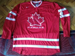 Team Canada Away Hockey Jersey Vancouver 2010 Nike Red Size Xl
