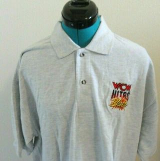 Vintage Wcw Nitro Blast Polo Shirt Xl