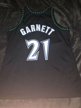 1997 - 98 Kevin Garnett T’wolves Mitchell And Ness Authentic Jersey Size 48 (xl)