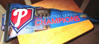 2009 Philadelphia Phillies Back To Back National League Champions Pennant