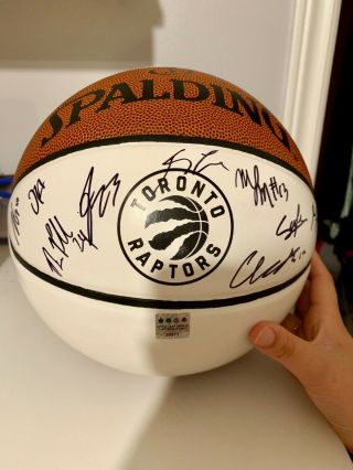 2018 - 19 Team Signed Raptors Ball - Mlse Authentication