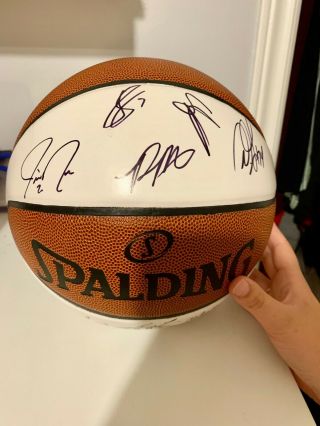 2018 - 19 Team Signed Raptors Ball - MLSE Authentication 3