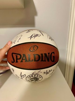 2018 - 19 Team Signed Raptors Ball - MLSE Authentication 4