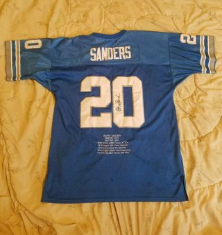 Vintage Mitchell & Ness Barry Sanders 20 Detroit Lions Nfl Football Jersey