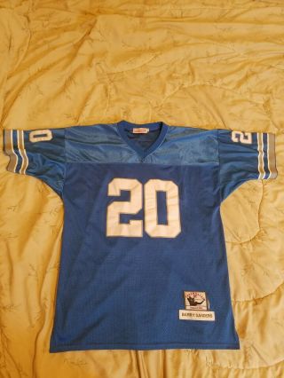 Vintage Mitchell & Ness Barry Sanders 20 Detroit Lions NFL Football Jersey 2