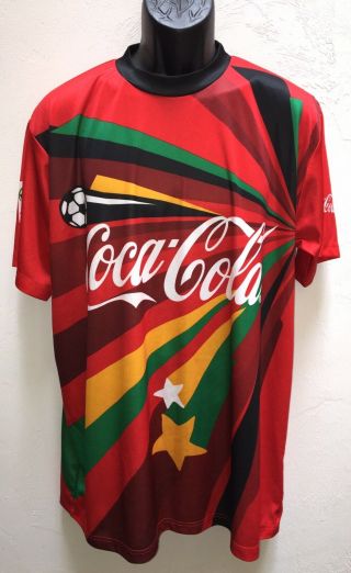 Coca Cola Mens 2010 Soccer World Cup Jersey South Africa Size Xl