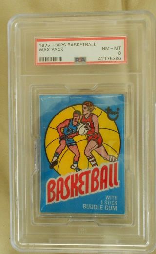 1975 - 76 Topps Basketball Wax Pack - Psa 8
