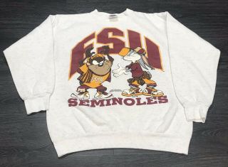 Vintage 1993 Fsu Florida State Seminoles Sweatshirt Men 