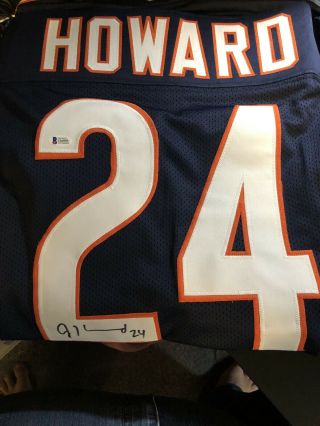 Autographed / Signed Jordan Howard Stiched Jersey With Beckett Chicago Bears