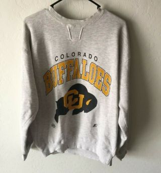 Vintage Starter Colorado Buffaloes Sweatshirt Size L