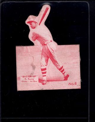 1934 Batter - Up 6 Bill Terry P X1732124