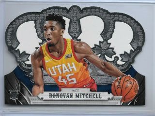 2017 - 18 Panini Crown Royale Utah Jazz Donovan Mitchell Rookie Card