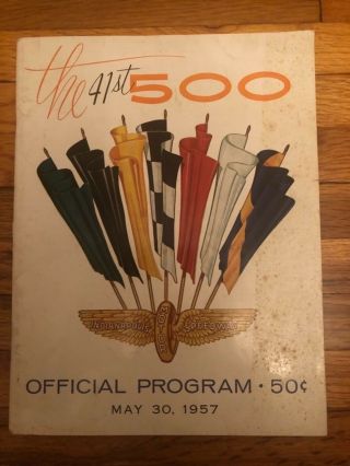 1957 Authentic Indianapolis Indy 500 Race Program