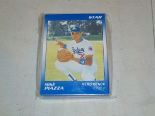 1990 Star Vero Beach Dodgers Complete Team Set W/ Mike Piazza Rc Rare B66