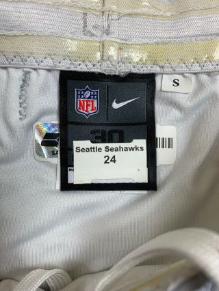 Game Worn W/COA Nike Seattle Seahawks Marshawn Lynch NFL Pants 10/22/15 VS 49ers 7