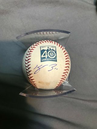 Kyle Seager Signed Autographed 40th Anniversary Baseball - Seattle Mariners
